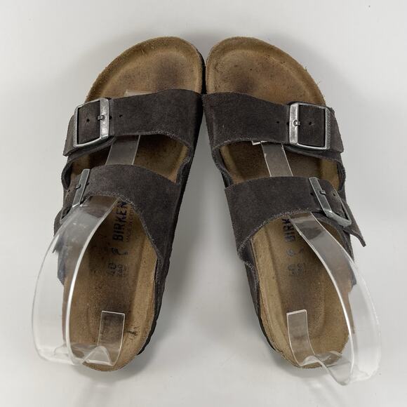 Birkenstock Arizona Slide Sandals Womens Size 40 US 9-9.5 Soft FB Brown Suede - Picture 5 of 10